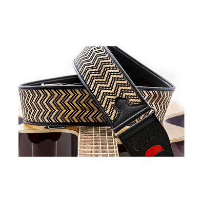 Right On Straps TALISMAN VICTORIA Black Guitar Strap