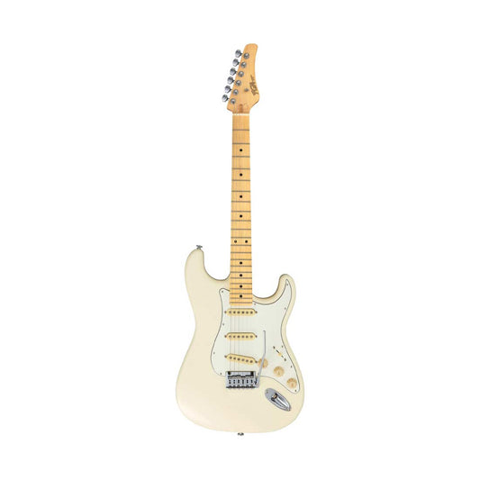 FGN BST-M/OLW Boundary ST Olympic White Electric Guitar Including Gig Bag