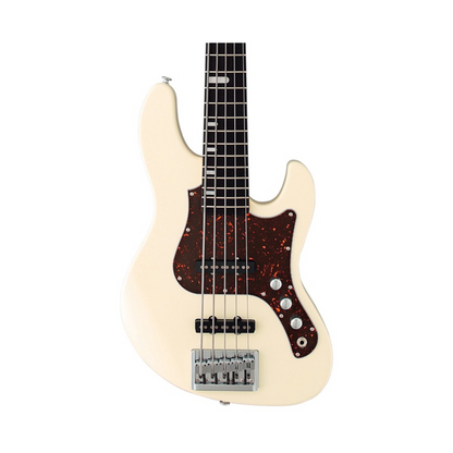 FGN EMJ5-AL-R-AWH Expert Mighty Jazz Antique White Bass Guitar Including Hardcase*