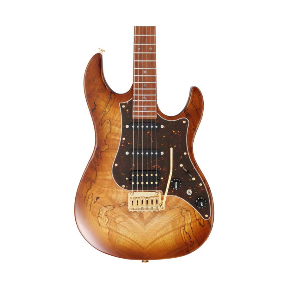 FGN EOS2-EW1-RM/HCB Hojicha Burst Odyssey Electric Guitar with Hard Case