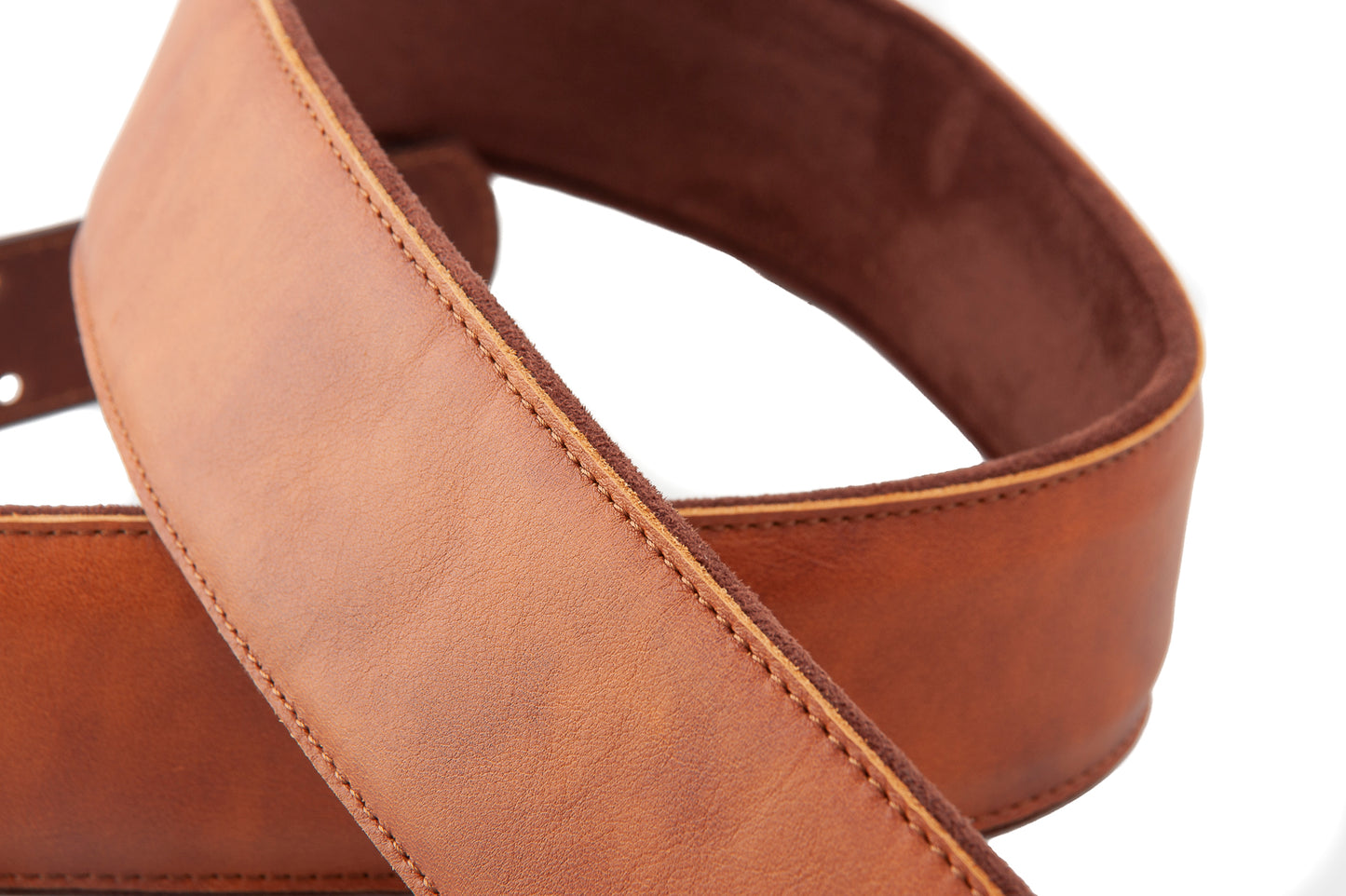 Right On Straps LEATHERCRAFT Vintage Woody Guitar Strap