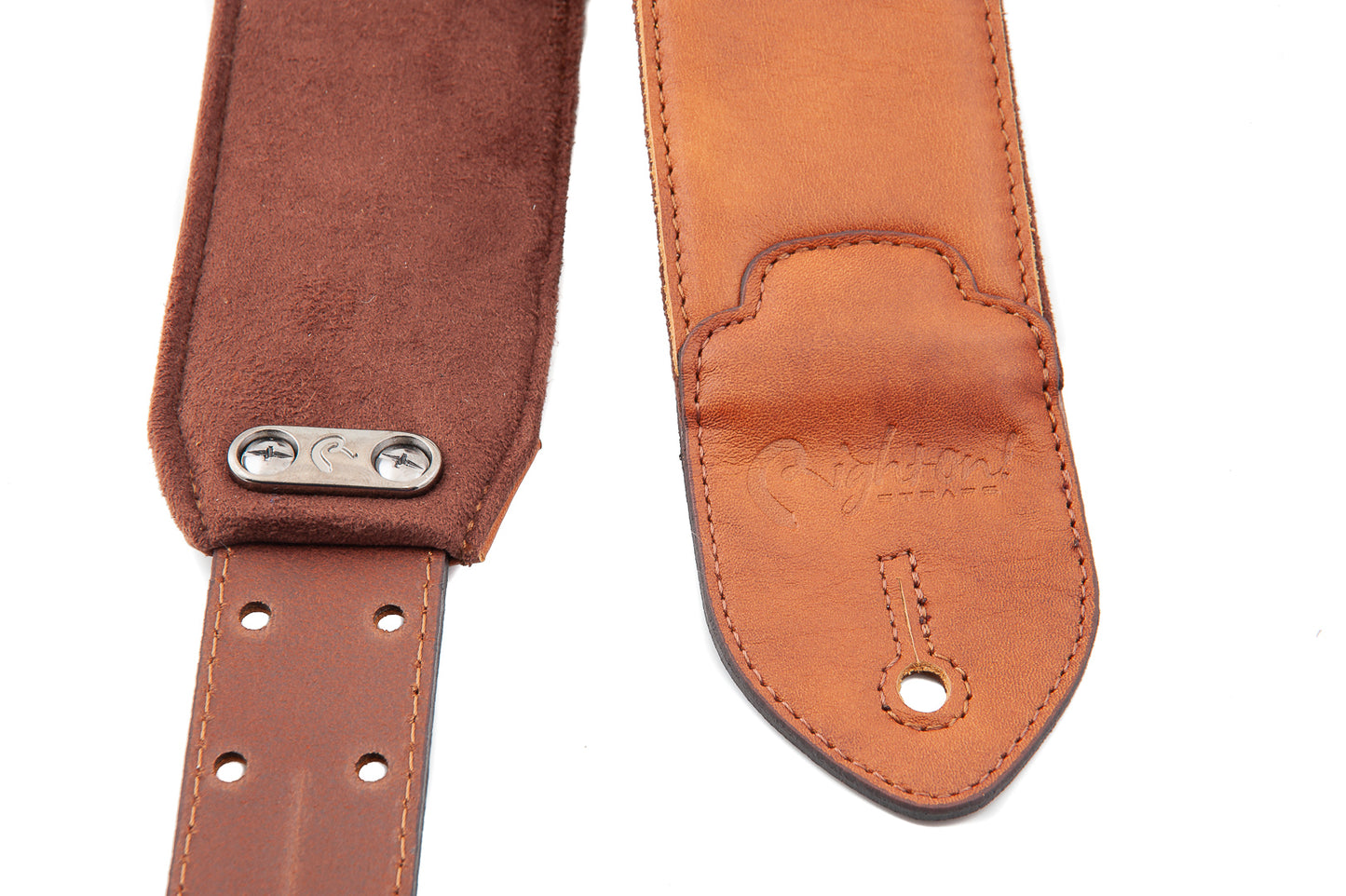 Right On Straps LEATHERCRAFT Vintage Woody Guitar Strap