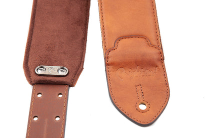 Right On Straps LEATHERCRAFT Vintage Woody Guitar Strap