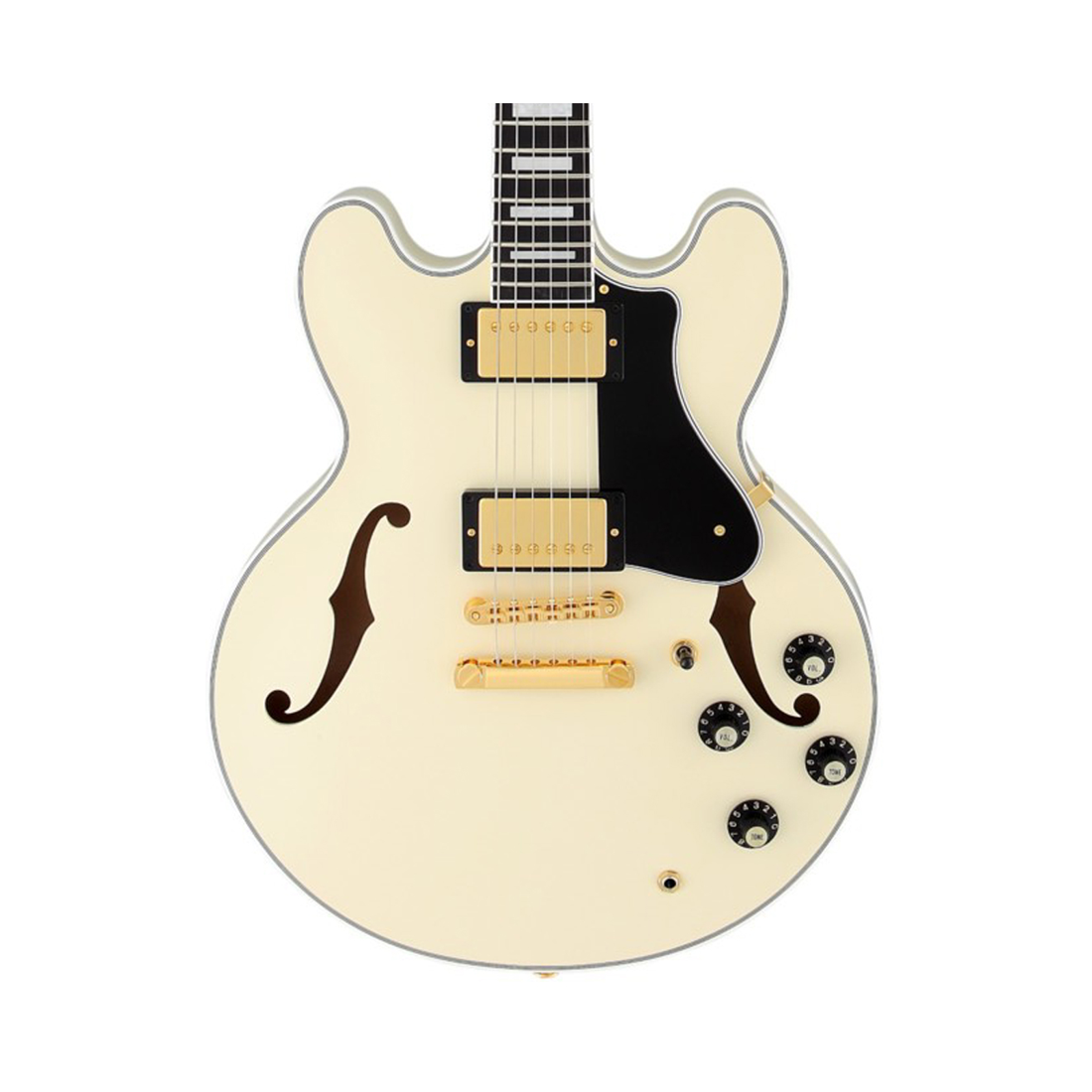 FGN MSA-SP-C-AWH Masterfield Antique White Hollow Body Electric Guitar Including Hardcase*