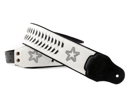 Right On Straps GROOVE Paul Turner White Guitar Strap