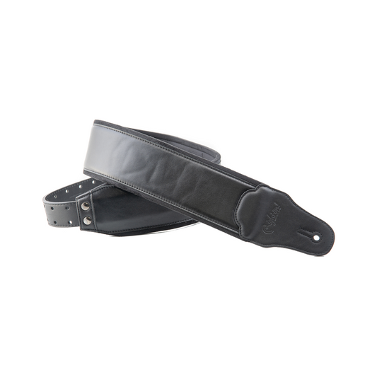 Right On Straps BASSMAN Smooth Black Guitar Strap