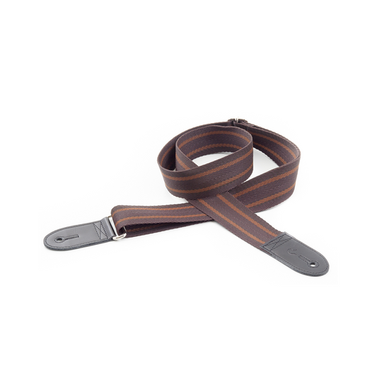 Right On Straps ROADRUNNER Spike Basic Brown Guitar Strap