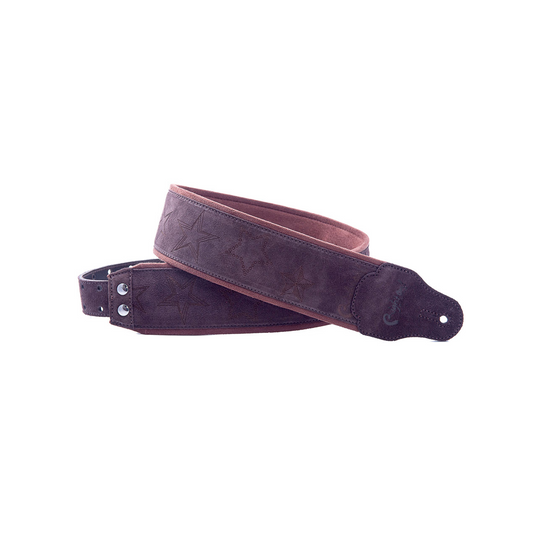Right On Straps JAZZ Stars Brown Guitar Strap