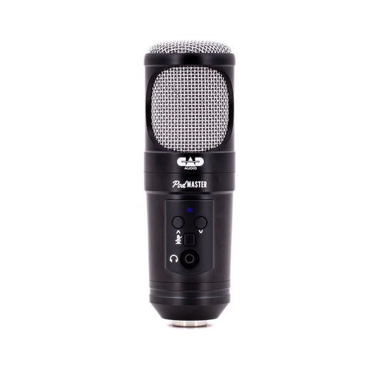 CAD PodMASTER SuperD USB - Professional Large Diapragm 35mm VOG Dynamic USB Broadcast/Podcasting Capsule W/Broadcast Boom Mic Stand