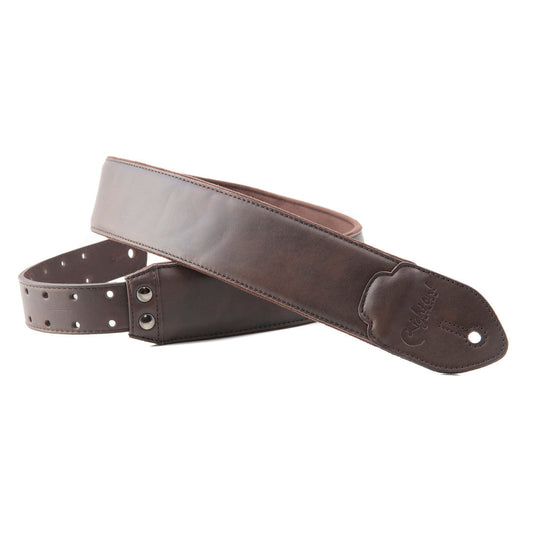 Right On Straps LEATHERCRAFT Vintage Brown Guitar Strap