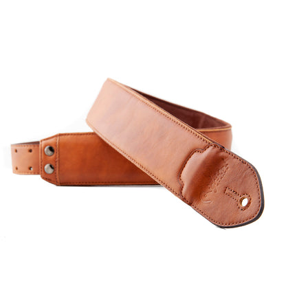 Right On Straps LEATHERCRAFT Vintage Woody Guitar Strap