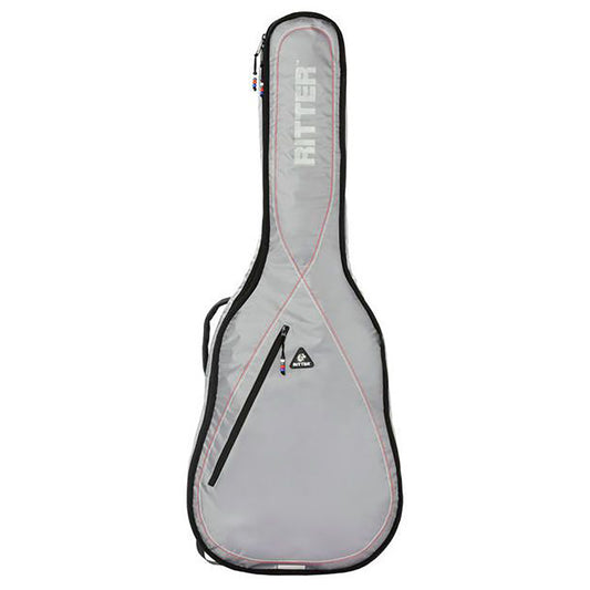Ritter RGP2-CH/SRW Half Size Classical Guitar Bag - Silver/Grey Red White