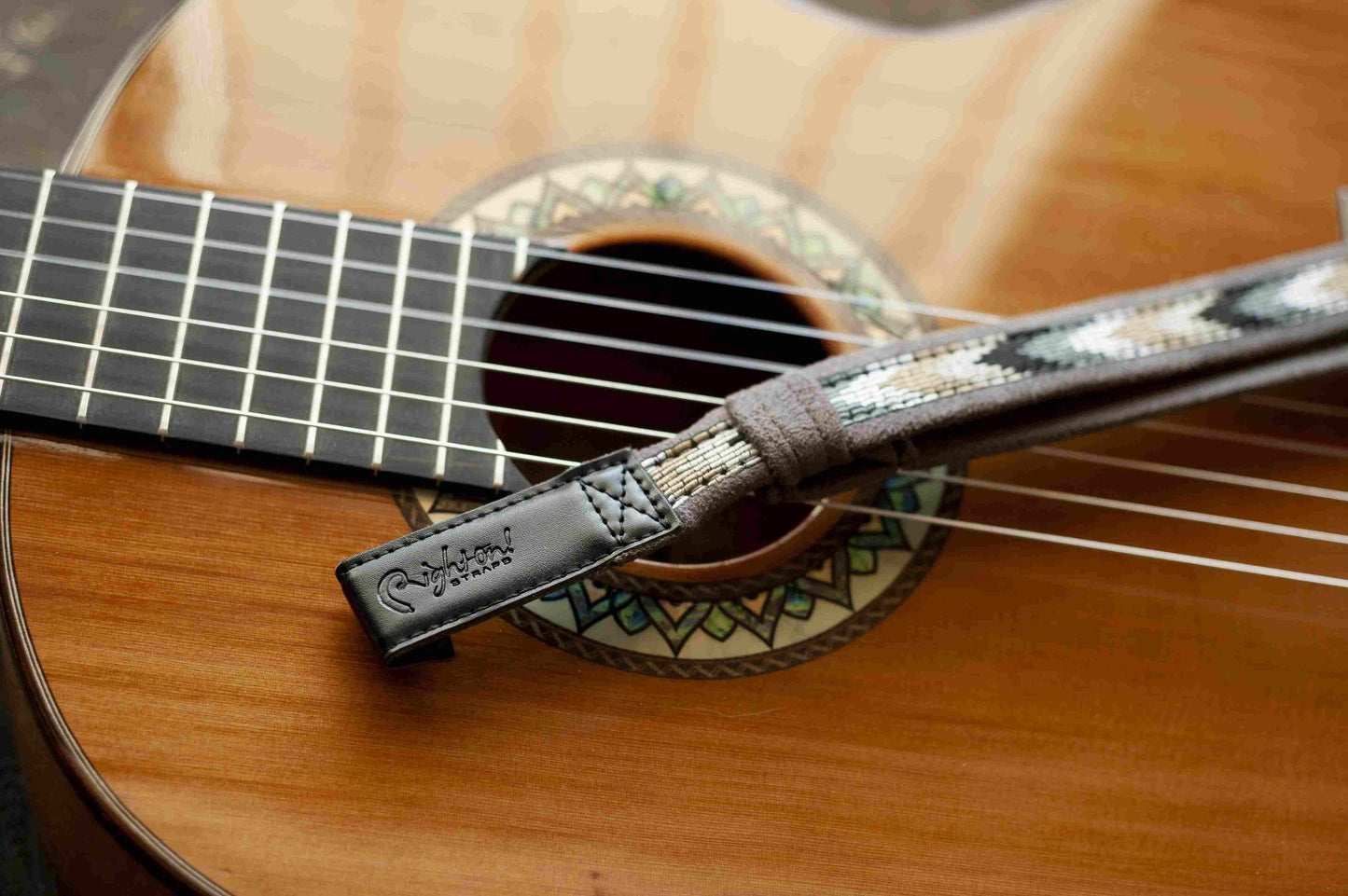 Right On Straps Classical-Hook Taranta Black Classical Guitar Strap