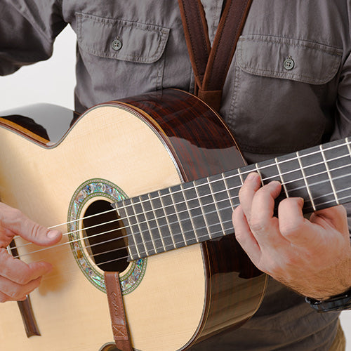 Right On Straps Classical-Hook Taranta Black Classical Guitar Strap