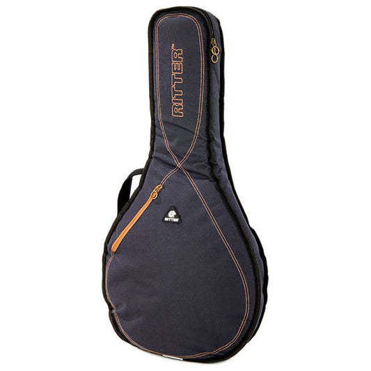 Ritter RGS3-MO/MGB Misty Grey - Leather Brown Round Mandolin Bag