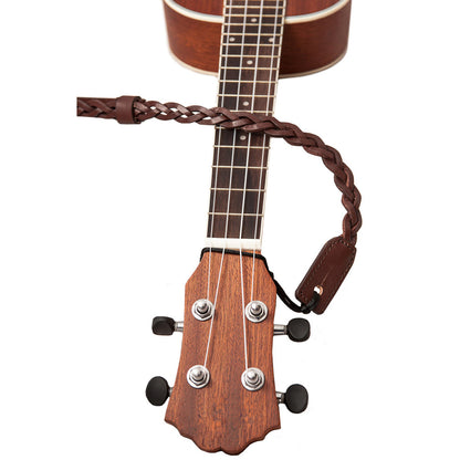 Right On Straps UKE-MANDOLINE Plait BrownStrap
