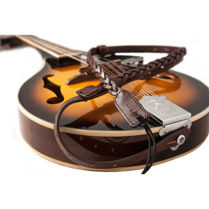 Right On Straps UKE-MANDOLINE Plait BrownStrap