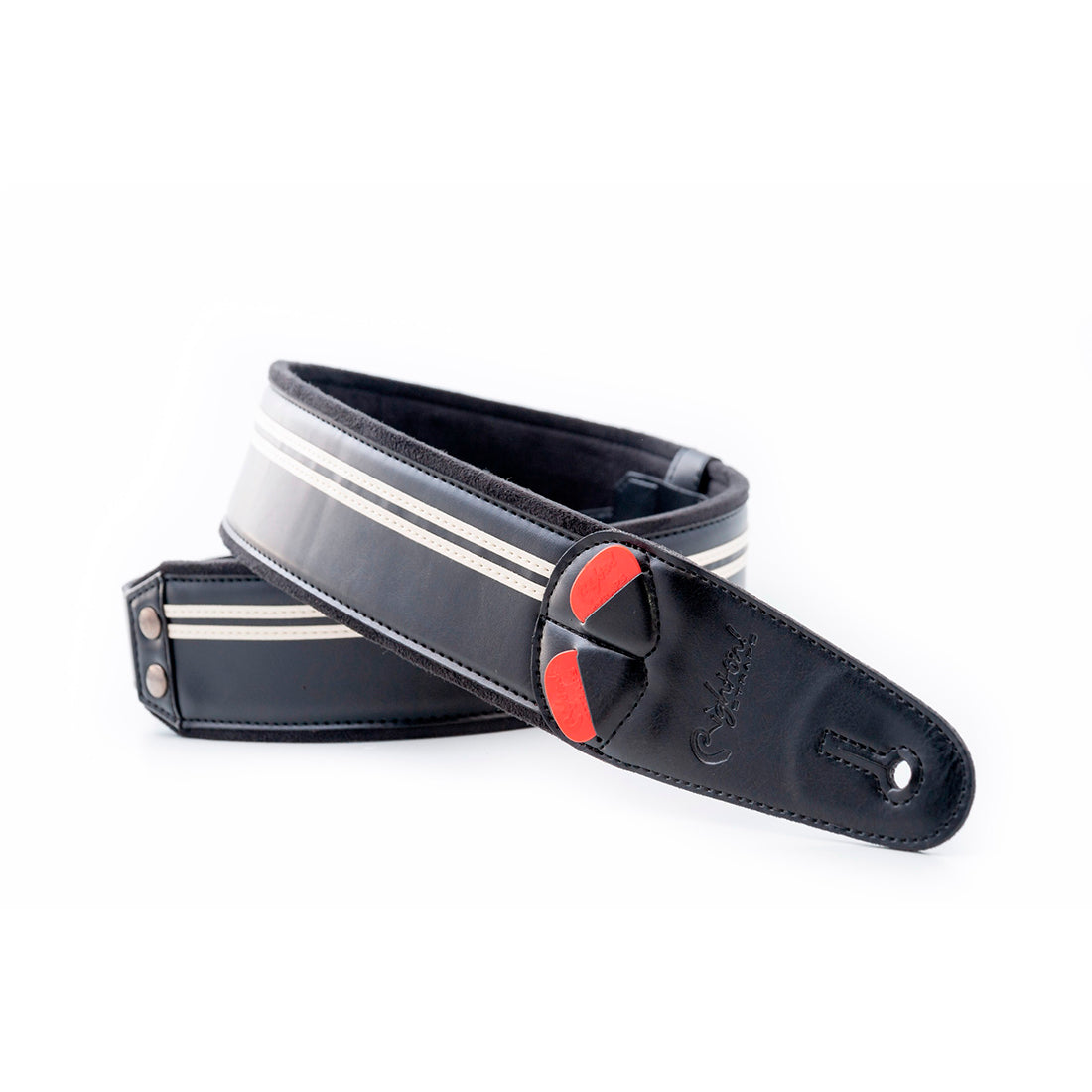 Right On Straps MOJO Race Black Guitar Strap